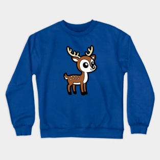 Cartoon Deer Crewneck Sweatshirt